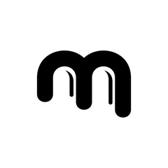 Letter M logo. Icon design. Template elements - vector sign