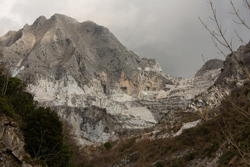 Marmorabbau Steinbruch Carrara