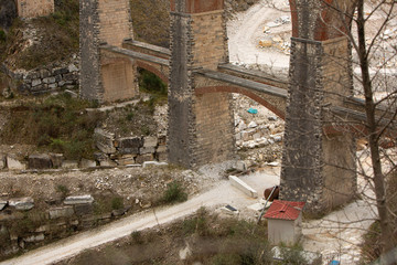 Marmorabbau Steinbruch Carrara