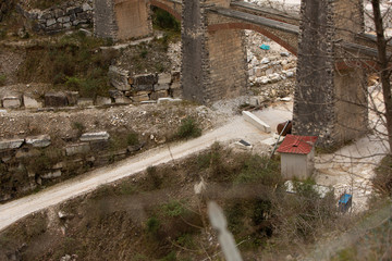 Marmorabbau Steinbruch Carrara