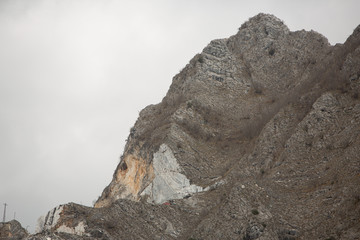 Marmorabbau Steinbruch Carrara
