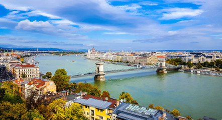 Aerial view of Budapest. Hungary.