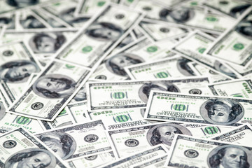 Background of close up money dollars. Business concept 