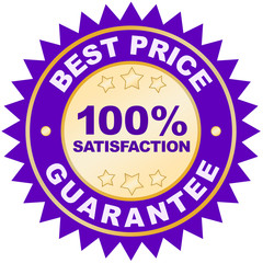 Best Price Guarantee product label or badge or sticker image isolated on white background