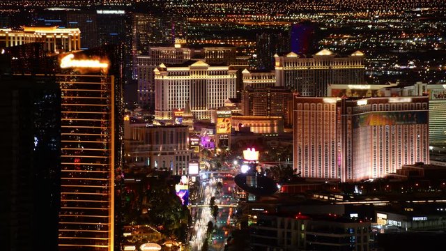 Las Vegas Time Lapse Cityscape Las Vegas Strip at Night in Nevada USA