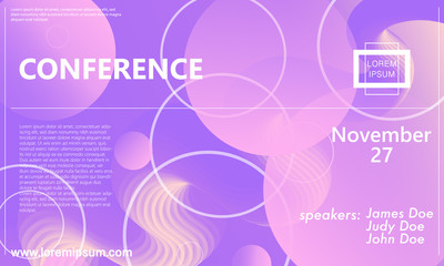 Conference announcement design template