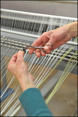 Textile industry with knitting machines in factory - italian - made in Italy 