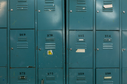 Old metallic drawers