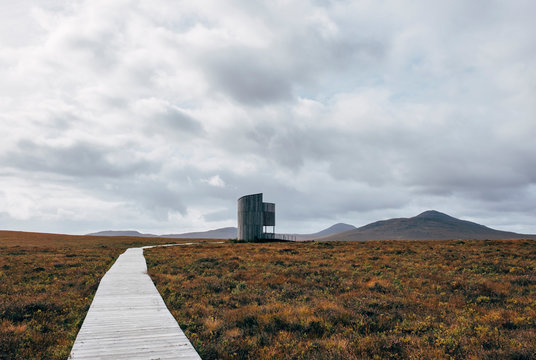 Natural Peat Bog at Forsinard. Flow Country, Highlands, Scotland, UK.