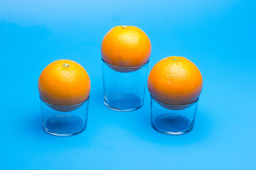 Orange skin textured and rich in vitamin C