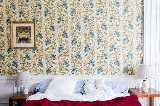 Cozy bedroom in the old Chateau