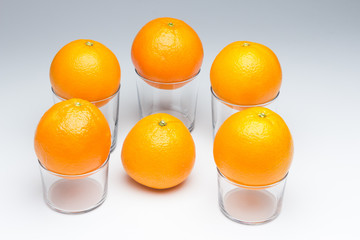 Orange skin textured and rich in vitamin C
