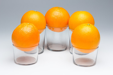 Orange skin textured and rich in vitamin C