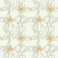 Vector seamless pattern with butterflies