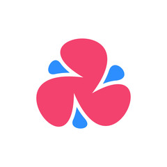 Colorful abstract logo. Icon design. Template elements - vector sign