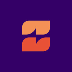 Fototapeta premium Colorful abstract logo. Icon design. Template elements - vector sign