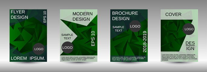 A set of modern abstract covers.