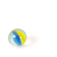 Glass transparent balls on a white background
