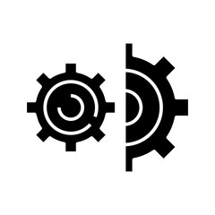 Properties black icon, concept illustration, vector flat symbol, glyph sign.