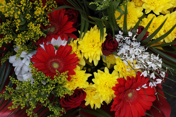Flowers. Beautiful bouquets of various flowers.