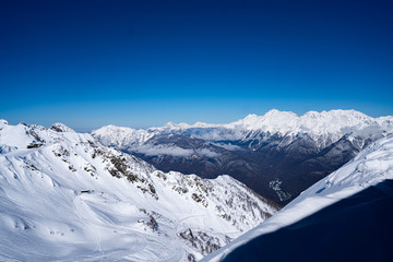 Fototapeta na wymiar Caucasian mountains