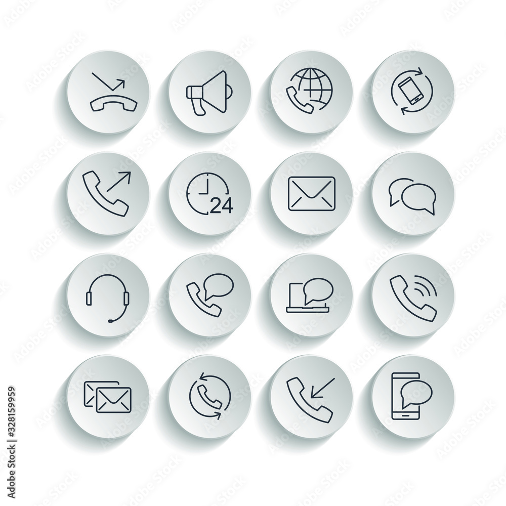 Poster Simple Set Communication icon template color editable. Communication Support and more symbol vector sign isolated on white background illustration for graphic and web design.