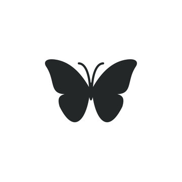 butterflies icon template color editable. butterflies symbol vector sign isolated on white background illustration for graphic and web design.