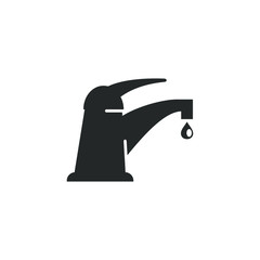 Faucet icon template color editable. Faucet symbol vector sign isolated on white background illustration for graphic and web design.