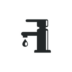Faucet icon template color editable. Faucet symbol vector sign isolated on white background illustration for graphic and web design.