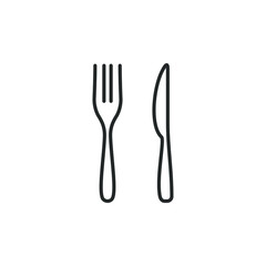 cutlery icon template color editable. cutlery symbol vector sign isolated on white background illustration for graphic and web design.
