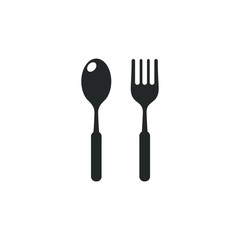 cutlery icon template color editable. cutlery symbol vector sign isolated on white background illustration for graphic and web design.