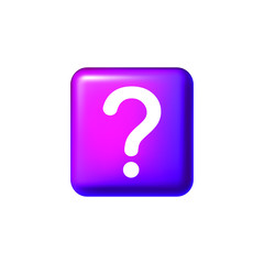 Question mark icon isolated EPS vector illustratio
