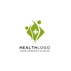 Healthy life vector logo template, Healthy - vector logo template illustration. Man figure on leaves. Ecological and biological product concept sign. Ecology symbol. Human character icon
