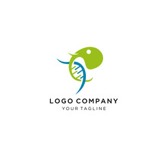 logo abstract elephant DNA vector, Idea logo design inspiration