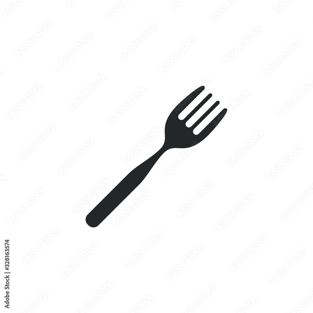 Aufkleber cutlery icon template color editable. cutlery symbol vector sign isolated on white background illust
