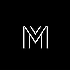 Letter M Logo Template, Symbol, Icon, Design vector