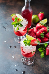 Strawberry cocktail