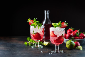 Strawberry cocktail