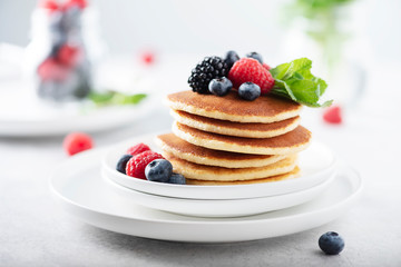 Pancakes with berry