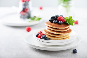 Pancakes with berry
