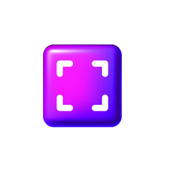 Autofocus icon, isolated EPS vector illustration