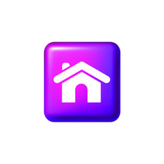 House icon, isolated EPS vector illustration