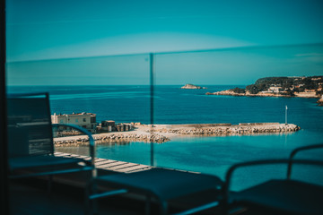 Fototapeta premium Terrasse vue mer