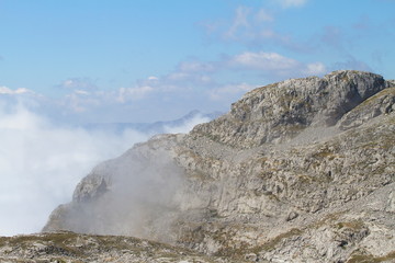 Picos de Europa, Spain; Aug. 04, 2015. The Picos de Europa National Park is located in the Cantabrian Mountains, between the provinces of Asturias, León and Cantabria.