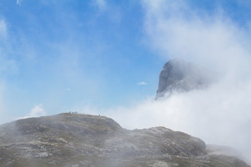 Picos de Europa, Spain; Aug. 04, 2015. The Picos de Europa National Park is located in the Cantabrian Mountains, between the provinces of Asturias, León and Cantabria.