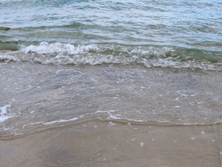 Sea waves on beach