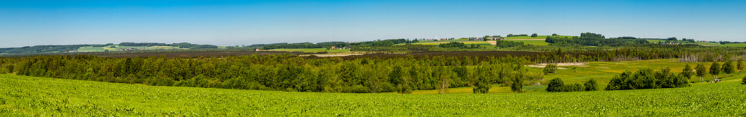 Wurzacher Ried Panorama - Landschaftspanorama, Banner, Bannergröße, Hintergrund