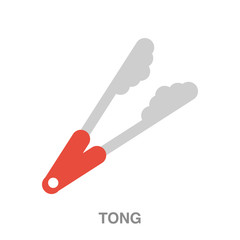 tong flat icon on white transparent background. You can be used black ant icon for several purposes.	