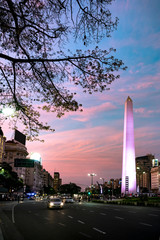 Atardece en Buenos Aires. Obelisco