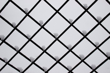 fence grating close-up